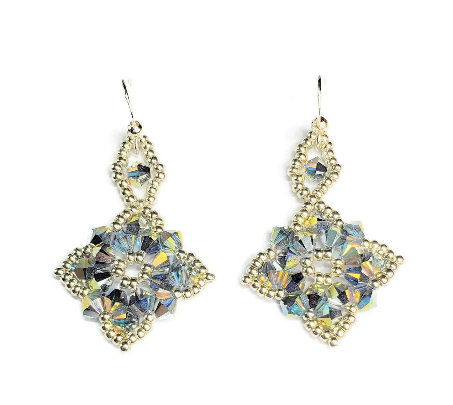 Wedding Earrings Handmade with Crystals