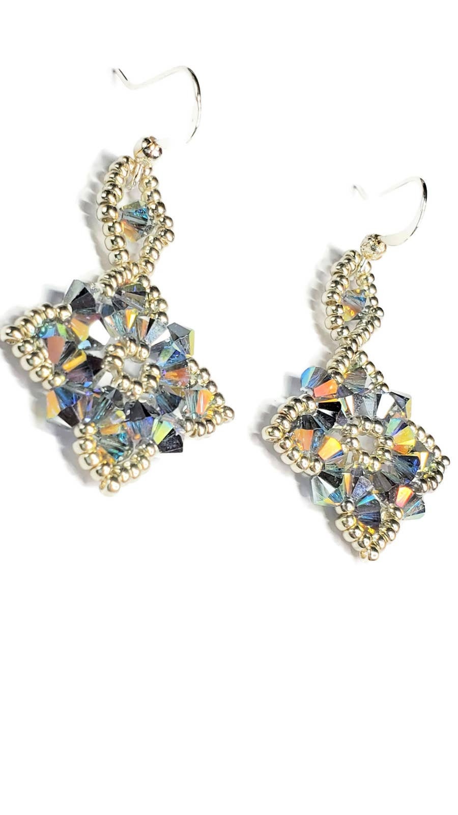 Wedding Earrings Handmade with Crystals