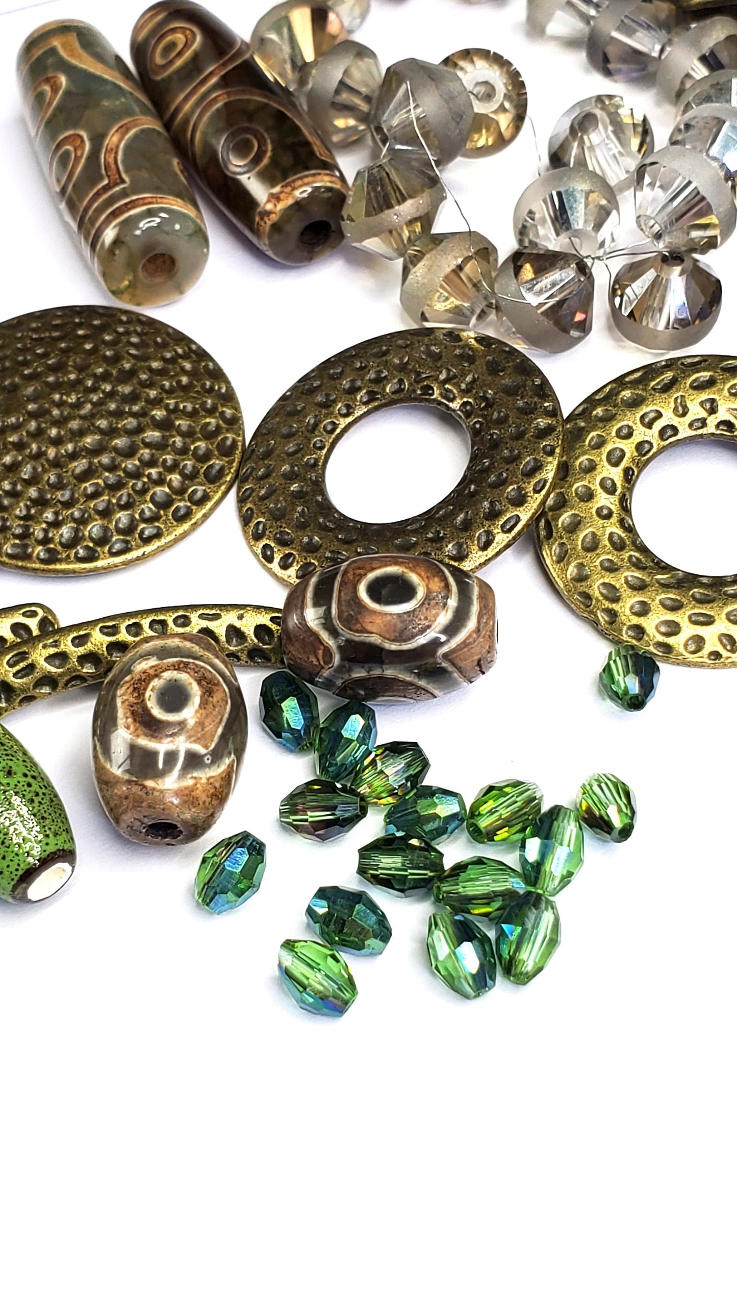 Jewelry Findings Component Kit Mixed Lot Stirring Earth Theme Kit