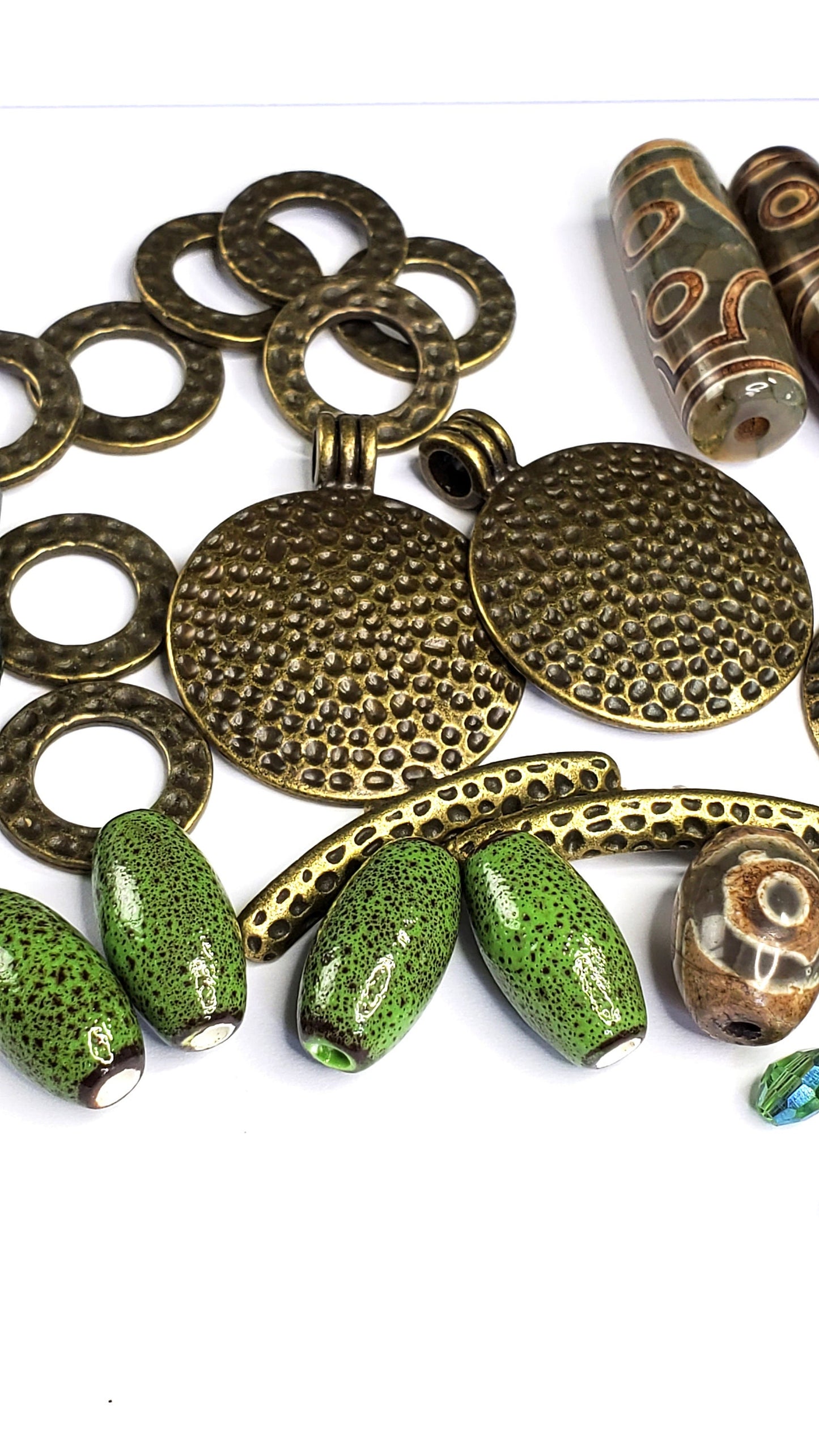 Jewelry Findings Component Kit Mixed Lot Stirring Earth Theme Kit
