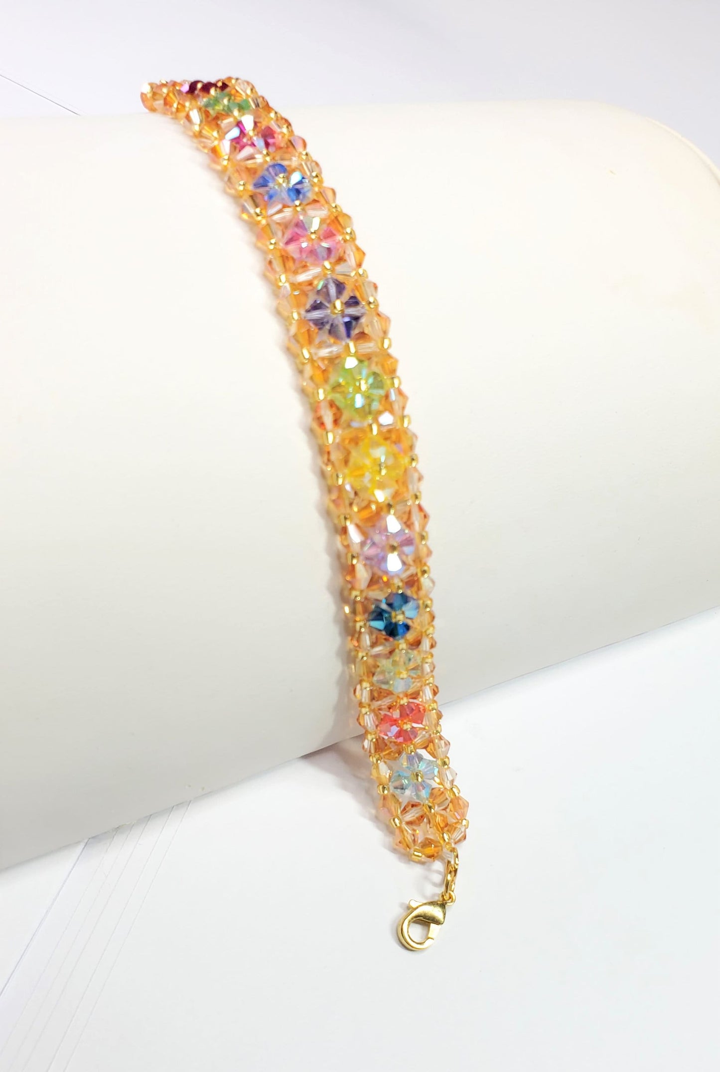Crystal Bracelet Preciosa Crystal Bicone Bracelet Blazing Bicones Bracelet