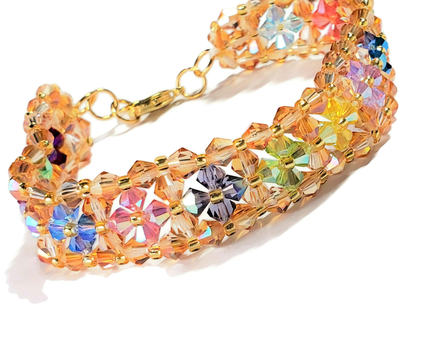 Crystal Bracelet Preciosa Crystal Bicone Bracelet Blazing Bicones Bracelet